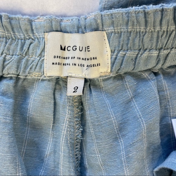 McGuire Denim Linen Culottes - Picture 3 of 8